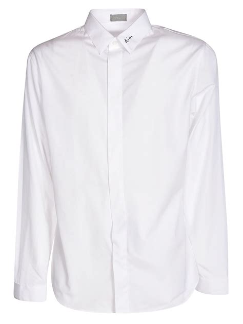 dior white button up|designer dior button down shirts.